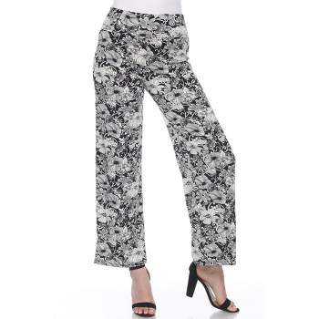 Women Summer Casual Palazzo High Waist Career Wide Leg Trousers Loose Pants  #PL