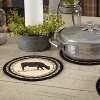 Sawyer Mill Charcoal Cow Jute Trivet 8 - 4 of 4
