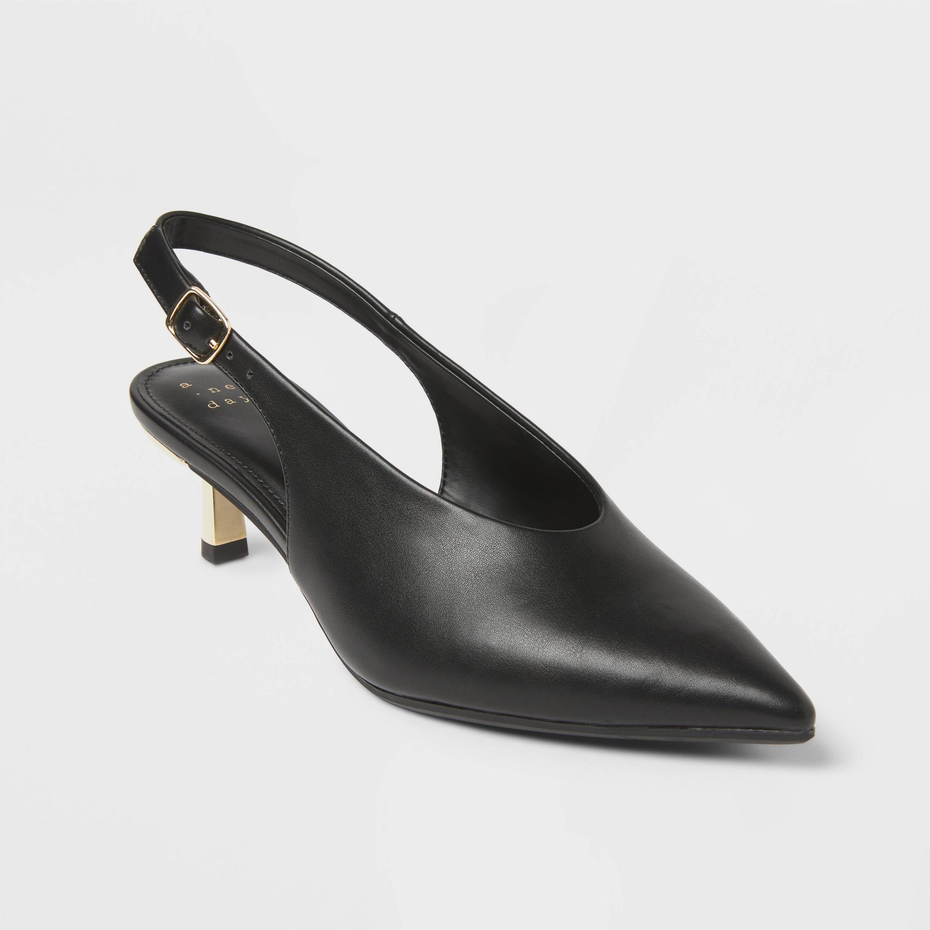 Women’s Samantha Heels with Memory Foam Insole – A New Day™ Black
