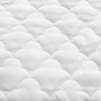 White Quilted Waterproof Mini Crib Mattress Pad Cover