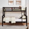 NicBex Bunk Bed with Thick Posts,Wood Bunk Bed Frame with Ladder and High Guardrail for Kids Teens Dorm Rooms - 2 of 4