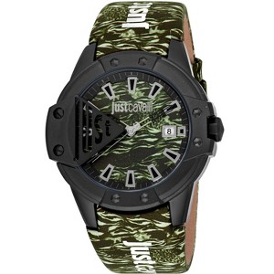 Just Cavalli Women's Scudo Green Dial Watch - JC1G260L0055 - 1 of 1