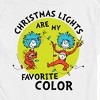 Men's - The Cat in the Hat - Christmas Lights Are My Favorite Color Short Sleeve Graphic T-Shirt - 2 of 4