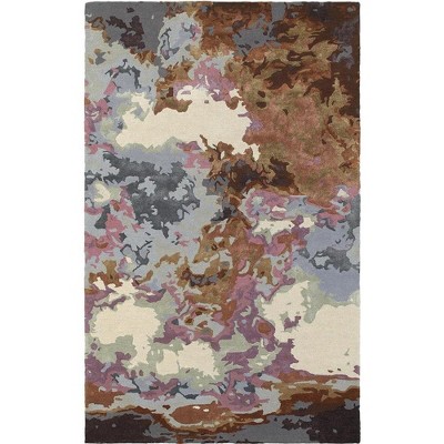 Oriental Weavers Galaxy 21905 Blue/ Brown Indoor Area Rug - 2'6" x 8'