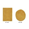 Lux Premium 100% Cotton Tufted Solid Reversible 2 Piece Bath Rug Set – Ultra-Soft, Water-Absorbent, Durable, Machine Washable Bathroom Rug - 2 of 4