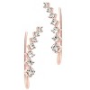 SHINE by Sterling Forever Graduated CZ Crawler Earrings - 3 of 4