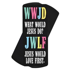 Dicksons BKM-BC93 WWJD Love First Rainbow Colors 2.5 x 6 Inch Paper Place Keeper Bookmark Pack of 12 - 1 of 2