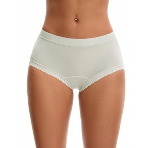 INSPIRE CHIC Women's High Rise Modal Full Coverage Soft Briefs Underwear - 1 of 4