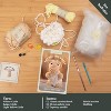 Hearth & Harbor Amigurumi Crochet Kit for Beginners, Adults, and Kids, Farm Collection Stuffed Crochet Animal Kit with Video Tutorials - 3 of 4