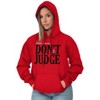 Christmas Dear Santa Claus Dont Judge Hoodie Sweatshirt Women Men Brisco Brands - 3 of 4