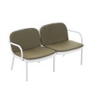 Outdoor Plastic Loveseat With Cushion,Loveseat With Weather-Resistant PP Frame,Modern Loveseat for Balcony or Backyard-Cuddlewood - 2 of 4