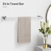 5 Pieces Bathroom Hardware Set, Brushed Nickel Bathroom Accessories, Bathroom Towel Bar Set, 23.6 Inch - 3 of 4