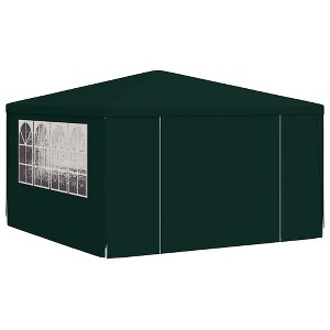 vidaXL Outdoor Canopy - Professional Party Tent with Side Walls, UV and Water Resistant with Durable Steel Frame, 13.1'x13.1', Green. - 1 of 4