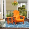 WestinTrends Malibu HDPE Outdoor Patio Folding Poly Adirondack Chair with Side Table (2-Piece Set) - 2 of 4
