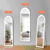 MAYEERTY 64"x21" LED Full Length Mirror, Floor Standing Mirror with Stand, Wall Mounted Hanging - 4 of 4