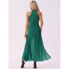 INSPIRE CHIC Women's Sleeveless Halter Neck Elegant Wedding Cocktail Dressy Jumpsuits - 3 of 4