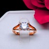 Ariel Engagement Ring Cubic Zirconia Women Sterling Silver Ginger Lyne Collection - 2 of 4