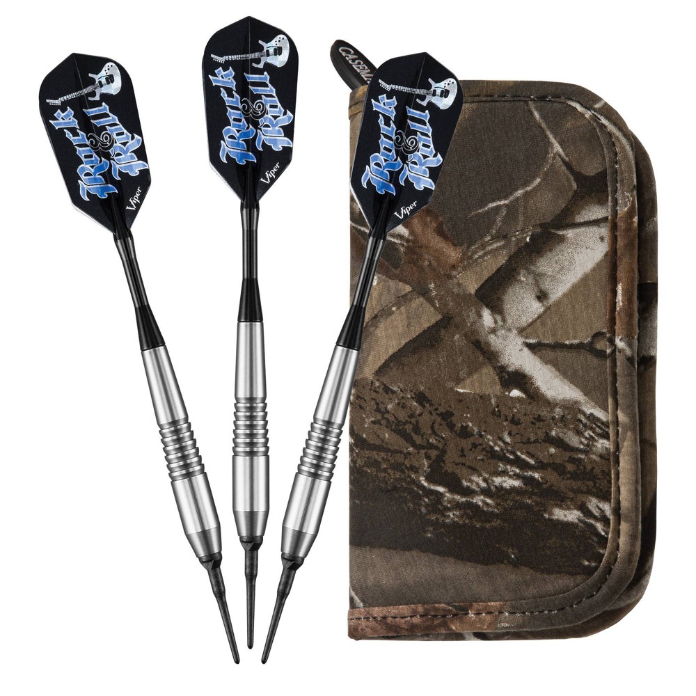 Photos - Darts Viper Rock and Roll Soft Tip  with Casemaster and Deluxe Realtree Dar 