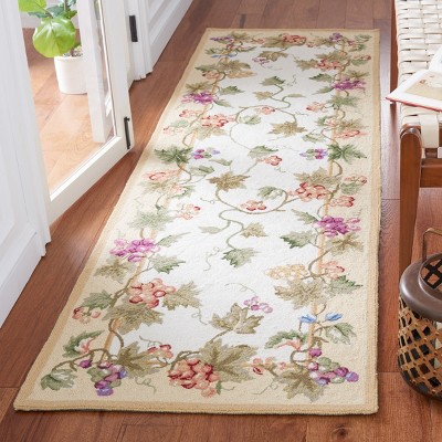 Chelsea Multicolor Floral Hand-Hooked Wool Area Rug