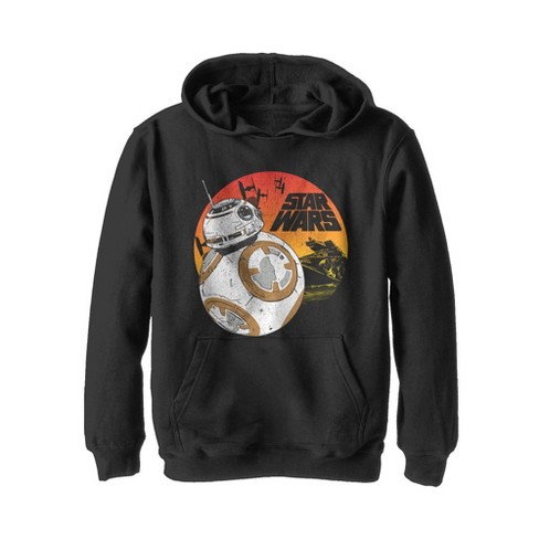 Boy s Star Wars The Last Jedi Bb 8 Sunset Pull Over Hoodie Target