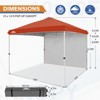 EAGLE PEAK Pop Up Canopy Tent with 1 Sidewall, Easy Setup Event Tent - 2 of 4