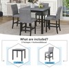 Whisen Stylish Design 5-Piece Counter Height Dining Set with 4 Upholstered high-back Chairs - 2 of 4