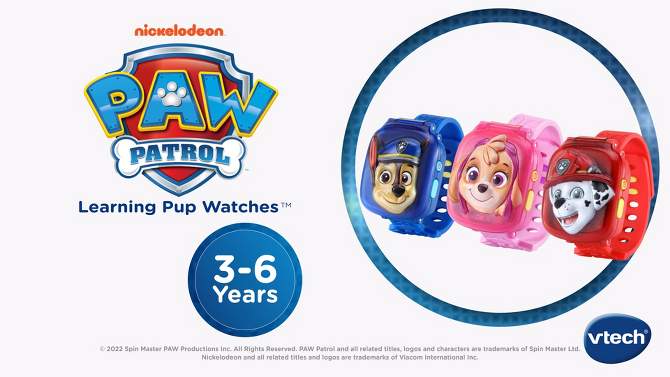 VTech PAW Patrol Learning Pup Watch - Chase, 2 of 8, play video