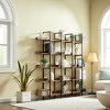 5 Tier Bookshelf Retro Industrial Style Open Storage Display Rack - ModernLuxe - 2 of 4