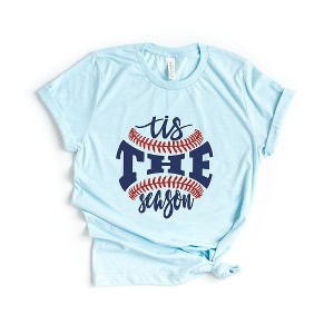 Simply Sage Market Women's Tis The Season Baseball Short Sleeve Graphic Tee - 1 of 3