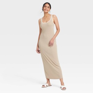 Women's Knit Midi Tank Dress - A New Day™ - 1 of 3