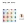 Unique Bargains Laser Capital Alphabet Round Self-Adhesive Reflective Letter Stickers 10 Pcs - 2 of 3