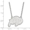 Black Bow Jewelry 10k White Gold Colorado Buffalos NCAA Necklace 18 Inch - 2 of 4