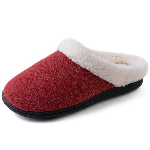 Women's Claire Sherpa Lined Clog Slipper, Size 8-9 Us Women, Wine : Target