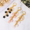 Unique Bargains  Metal Small Beautiful Personalized Flower Keychain for Handbag Purse - 4 of 4