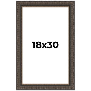 PosterPalooza | Museum Brown Picture Frame - UV Acrylic, Foam Board Backing, Hanging Hardware - 1 of 4