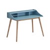 Writing Desk Mid Century Modern with Hutch and Open Shelves for Home Office 43in Wide-3irtyhousy - 2 of 4