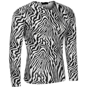 Lars Amadeus Men's Leopard Printed Slim Fit Pullover T Shirt : Target