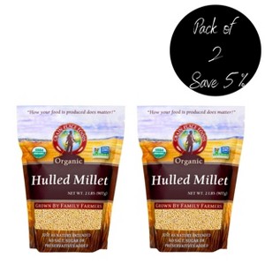 Grain Place Foods 2 lb Organic Hulled White Proso Millet Non-GMO - Pack of 2 - 1 of 4