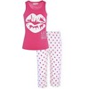 JEFFRICO Pajamas For Women Capri Set Sleepwear Soft Pajamas Short Sleeve Pajama Sleepshirt With Capri Pants - 2 of 4