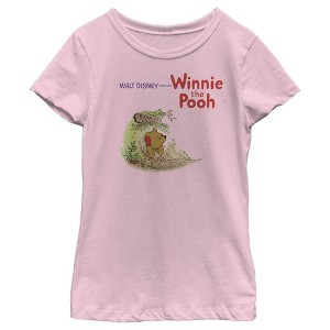 Girl's Winnie the Pooh Stuck in Rabbit's House T-Shirt - 1 of 4