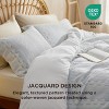 Cotton Duvet Cover Boho Textured Embroidery Jacquard Duvet Cover Set Soft and Breathable Bedding Set for All Seasons - 3 of 4
