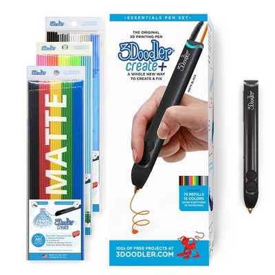 Photo 1 of 3Doodler Create+ Essentials 3D Printing Pen Set (Black)