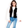 Anna-Kaci Women's Velvet Peplum Vest with Button Detai - 4 of 4
