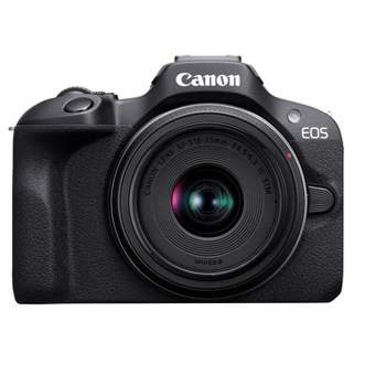 Canon EOS R100 RF-S18-45mm F4.5-6.3 is STM Lens Kit, Mirrorless Camera, RF Mount, 24.1 MP, Continuous Shooting, Eye Detection AF, Full HD Video, 4K,