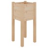 vidaXL Garden Planters 2 pcs 12.2"x12.2"x27.6" Solid Wood Pine - 4 of 4
