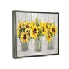 Stupell Industries Three Sunflower Bouquets Country Planks Still Life, 25" x 31" - 3 of 4