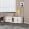 Litter Box Enclosure for 2 Cats, Modern Cat Litter Box Furniture with Double Room - 2 of 4