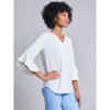 Jones New York Flutter Sleeve Blouse - 2 of 3