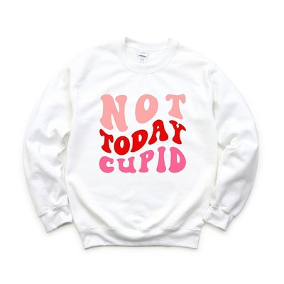 Simply Sage Market Women's Graphic Sweatshirt Not Today Cupid Retro