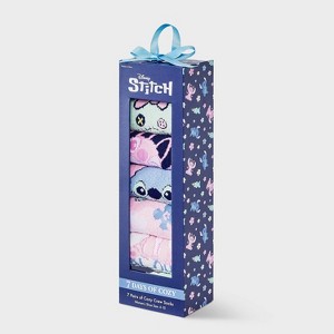 Women's Lilo & Stitch 7 Days of Cozy Crew Socks Gift Box - Assorted Color 4-10 - 1 of 4